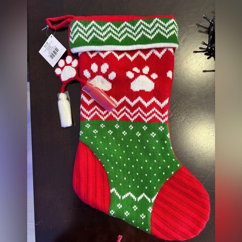 NWT large stocking for your pup 17.5 inches